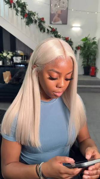 Water Wave Human Hair 13x6 Transparent Lace Full Frontal Glueless Wig(Pre-Order)